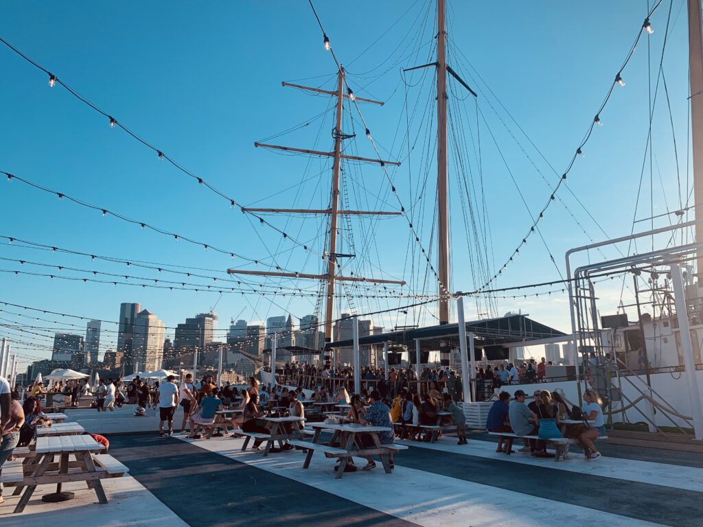 The Tall Ship During a Summer Day in Boston