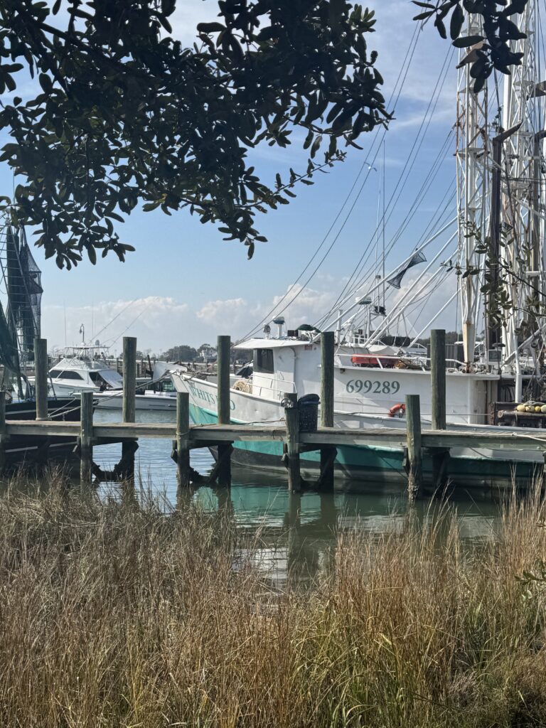 Fishing boat at Saltwater Cowboys in Mount Pleasant in Charleston