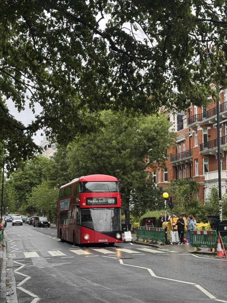 Abbey Road in London where the Beatles walked