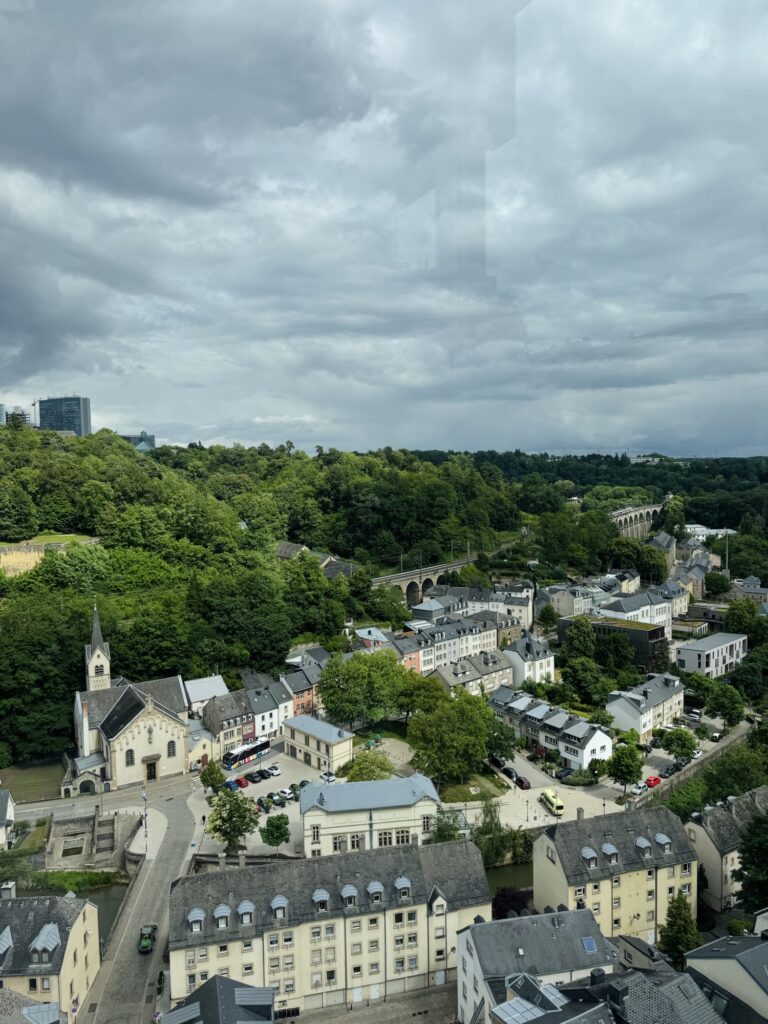 View of Alzette valley from Chemin de la Corniche