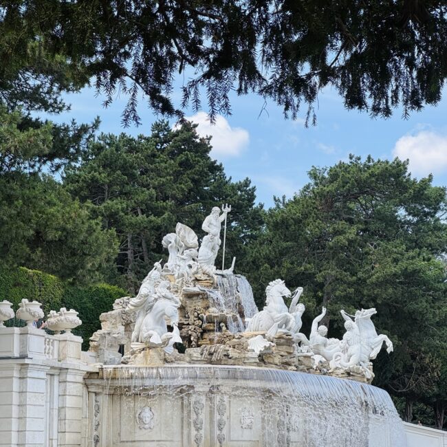 Neptune Fountain in Vienna Austria