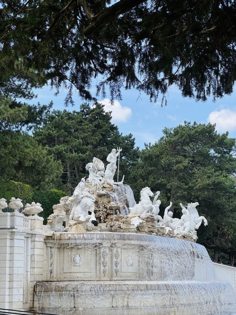 Neptune Fountain in Vienna Austria