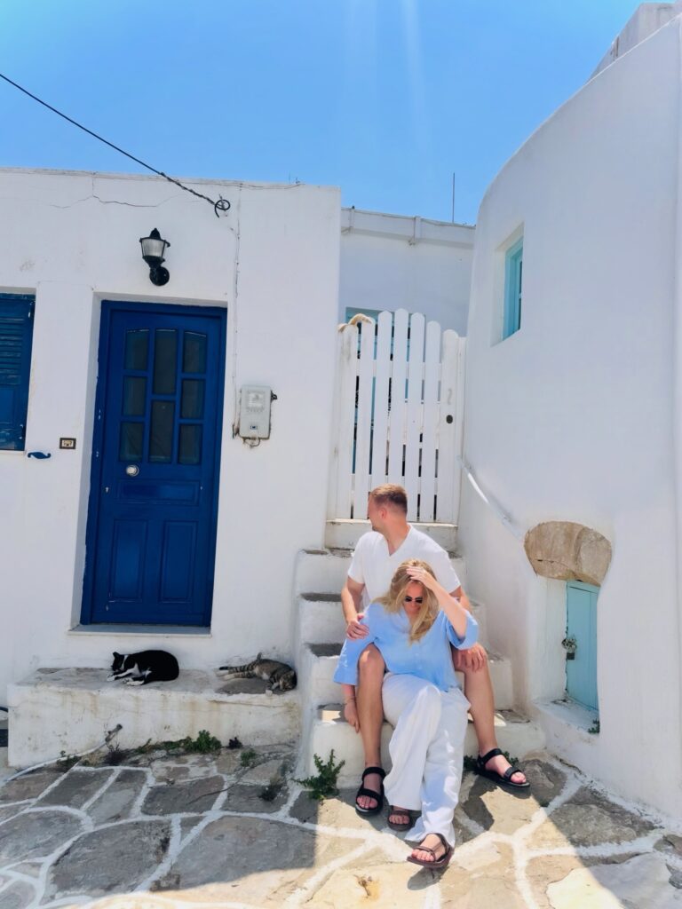 Lefkes Village in Paros Greece