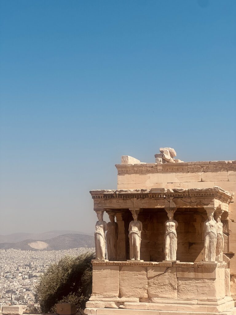 Acropolis structure overlooking athens