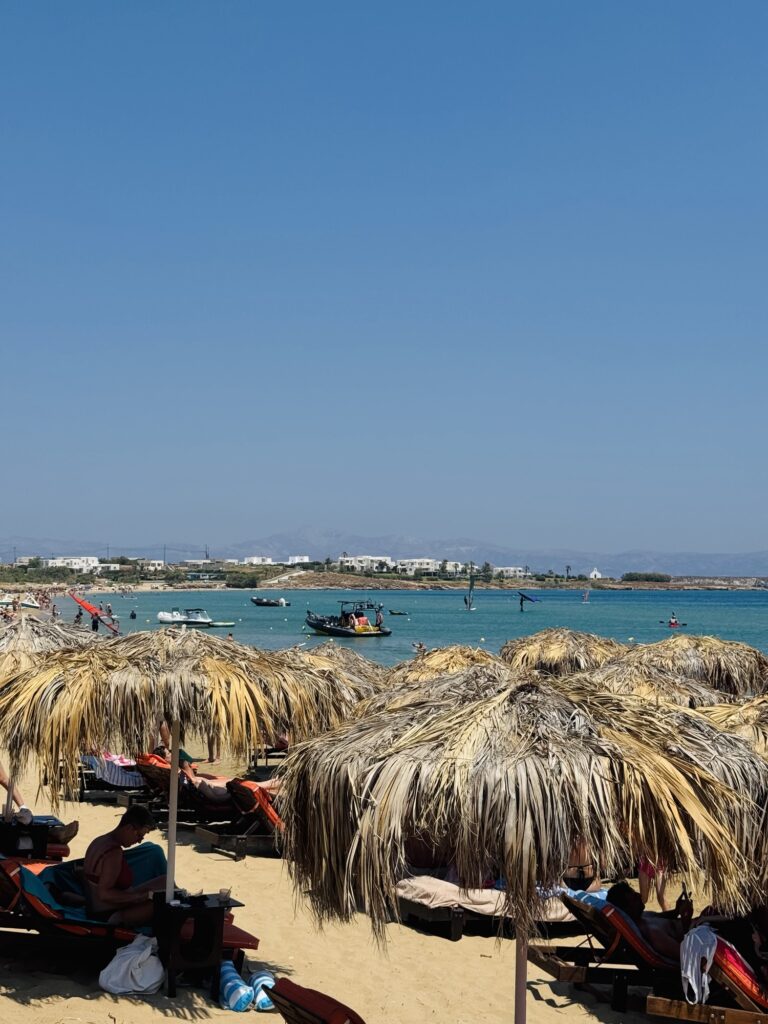 Golden Beach in Paros Greece