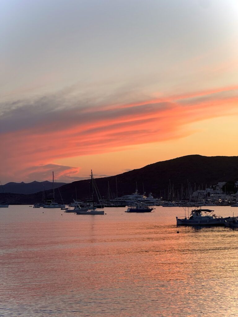 Sunset over the Aegean Sea