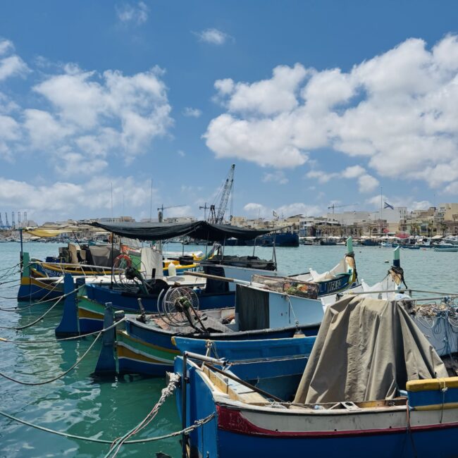 Fishing boats in Malta harbor