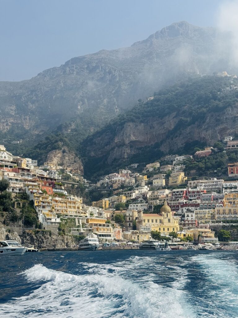 Positano view from the sea