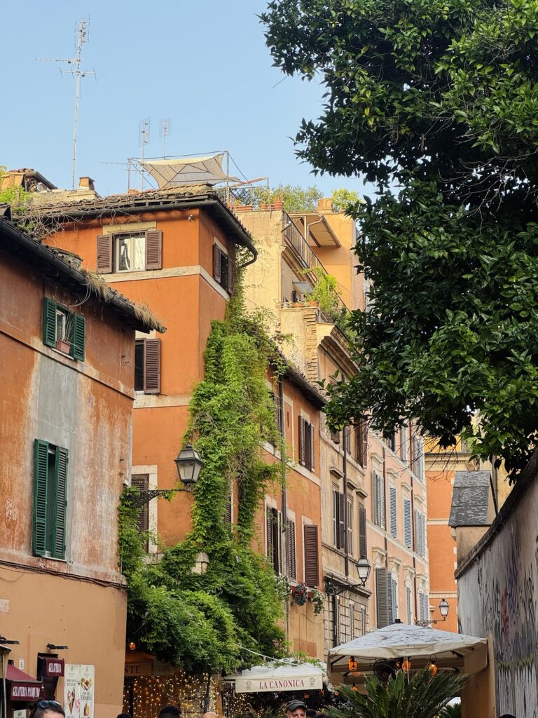 Trastevere neighborhood in Rome Italy