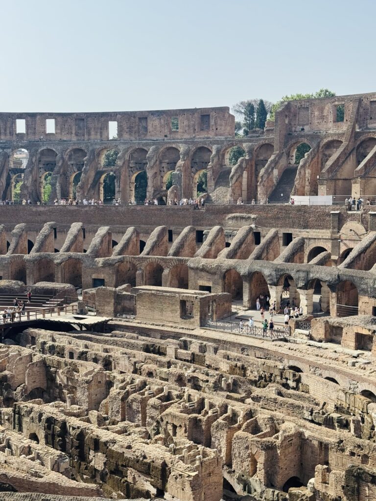 The interior of the Colosseum
