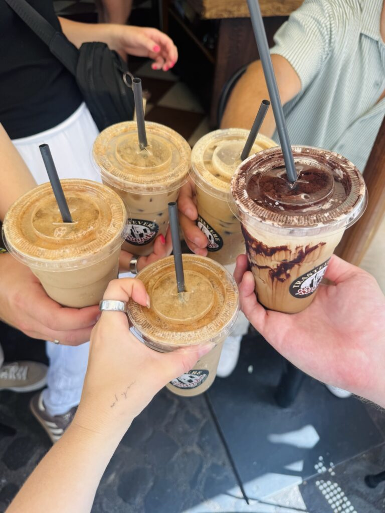 Iced lattes fromAlle Fratte di Trastevere