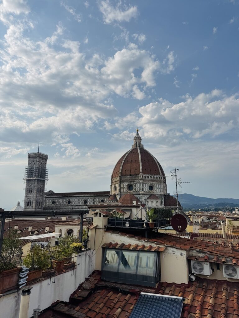 Cathedral of Santa Maria del Fiore (Duomo) from a rooftop view