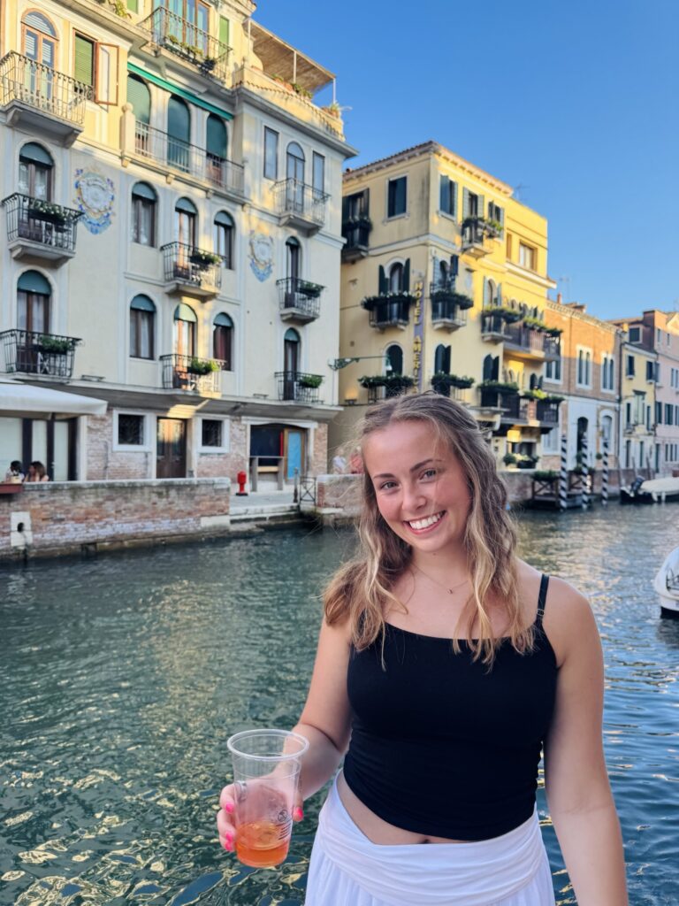 Spritz in Dorsodouro Venice at sunset